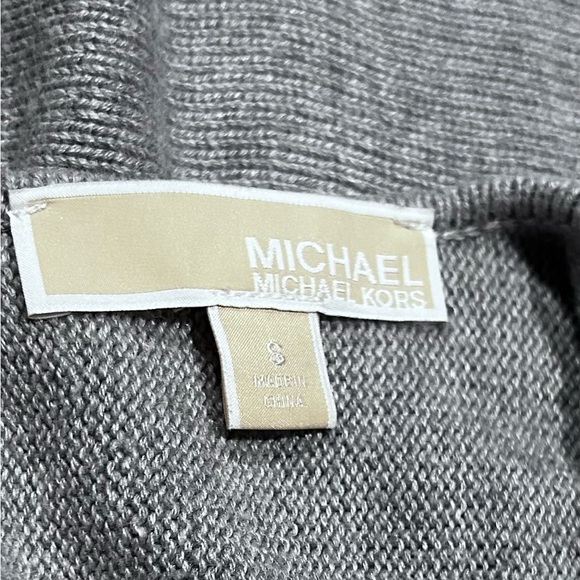 Micheal by Micheal Kors Cotton blend small gray tunic sweater Cute! - Picture 13 of 16